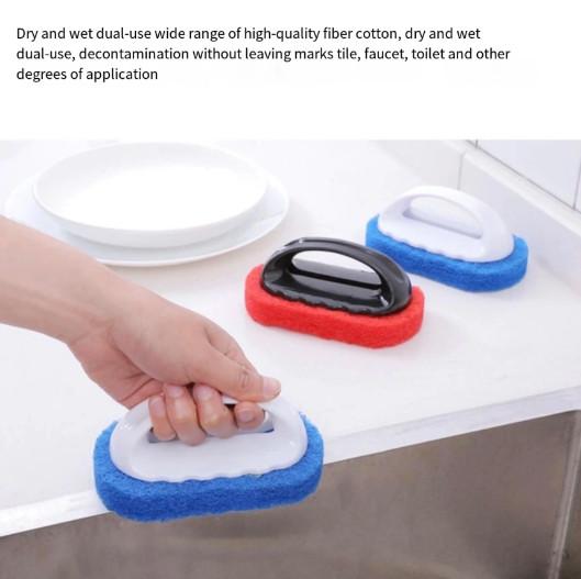Multifunctional Sponge Cleaning Brush with Multifunctional Handle, Bath Brush, Bottom Cleaning Tools, Kitchen and Bathroom