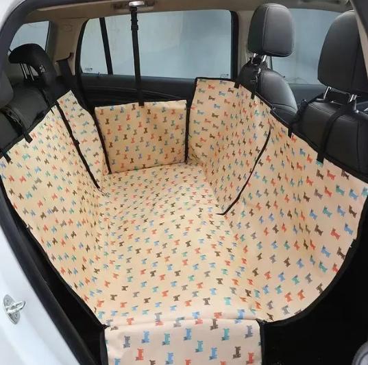 Waterproof Pet Dog Car Seat Cover Protector Impresso Pet Dog Scratchproof Car Back Seat Cover Protector Pad com impressão