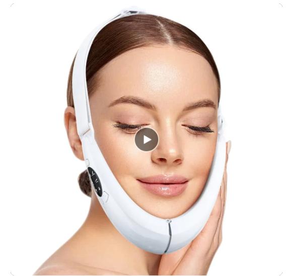 V-Line Face Lifting Belt, Face Lifter, Slimming Vibration Massager, LED Display, Facial Beauty Instrument, 5 Modes