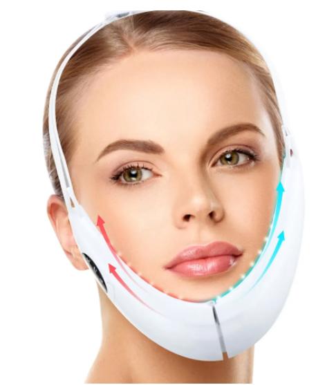 V-Line Face Lifting Belt, Face Lifter, Slimming Vibration Massager, LED Display, Facial Beauty Instrument, 5 Modes
