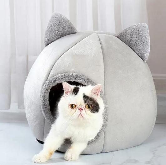 Pet Tent Cave Bed for Cats Small Dogs Self Heating Cat Tent Bed Cat Hut Comfortable Pet Sleeping Bed