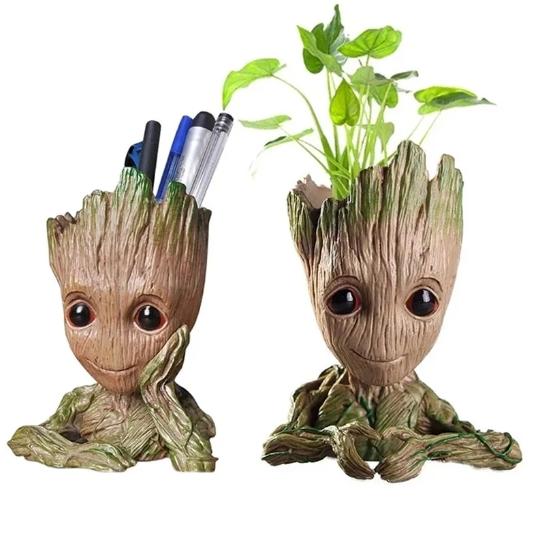 Groot Flower Pots for Desktop Decor, Home Garden Pots, Mini Man Tree Figurine, Car Pendant, Kids Ornament, Gifts